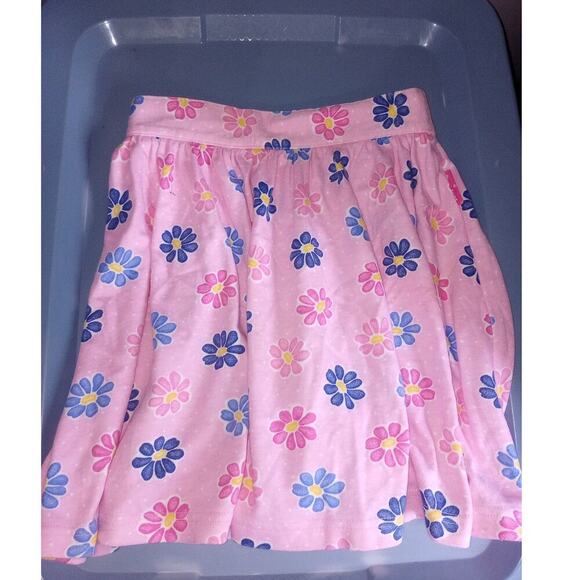 Vintage Oshkosh Girls Skirt Floral Pleated 6x Rare Pattern - Picture 1 of 2